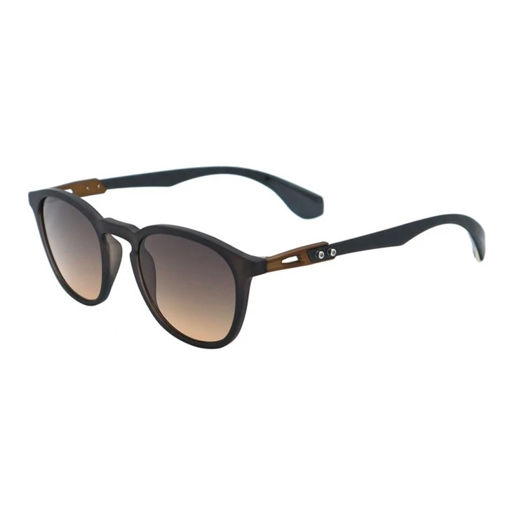 Round Shape Classic Carbon Fiber Unisex Sunglasses 490812